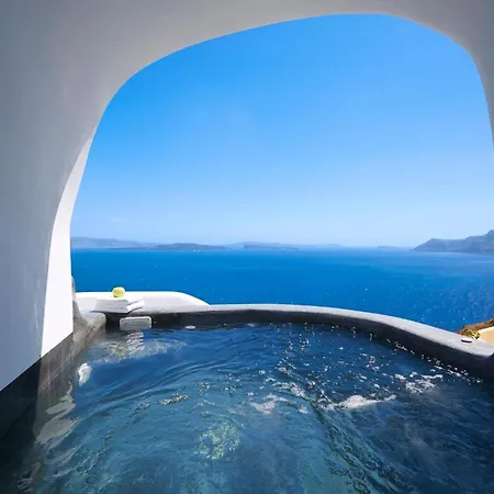 Willa Elegant Santorini House Horizon Caldera View-outdoor Hot