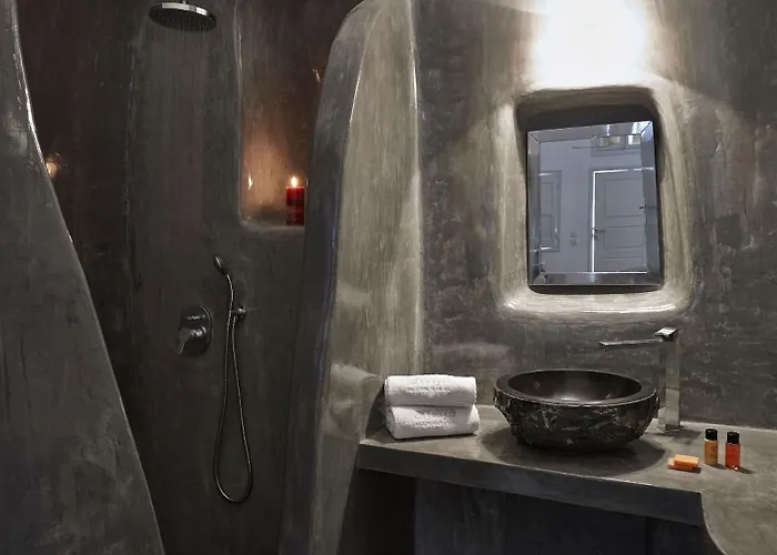 Villa Elegant Santorini House Horizon Caldera View-outdoor Hot *