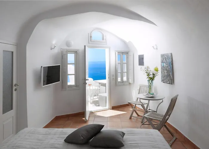 Villa Elegant Santorini House Horizon Caldera View-outdoor Hot Tholos (Santorini)
