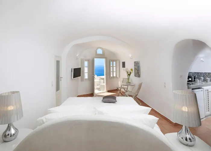 Elegant Santorini House Horizon Caldera View-outdoor Hot Villa *